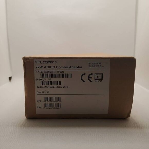Lenovo IBM Thinkpad Power Supply 22P9010 72W AC/DC Charger Cord - Picture 1 of 3
